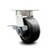 Service Caster 5 Inch Kingpinless Polyolefin Wheel Swivel Caster with Brake SCC-KP30S520-POR-SLB - alternate 1